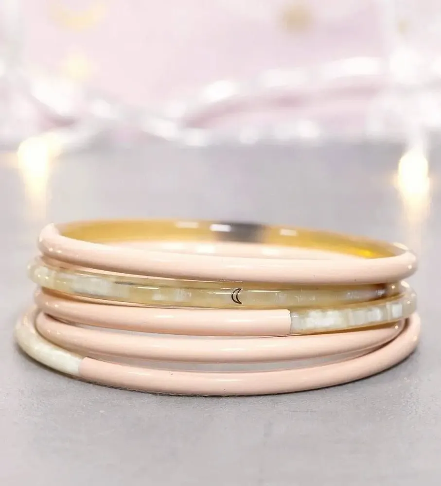 Jewelry - Jonc corne Corail pastel n°23 - VENTILLO - MALUNE