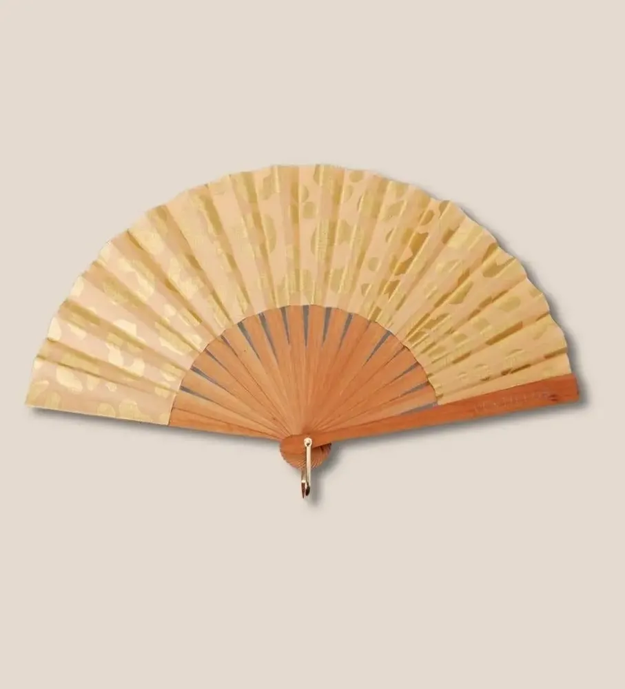 Bijoux - Eventail Mini 40 Leo Beige Or - VENTILLO - MALUNE