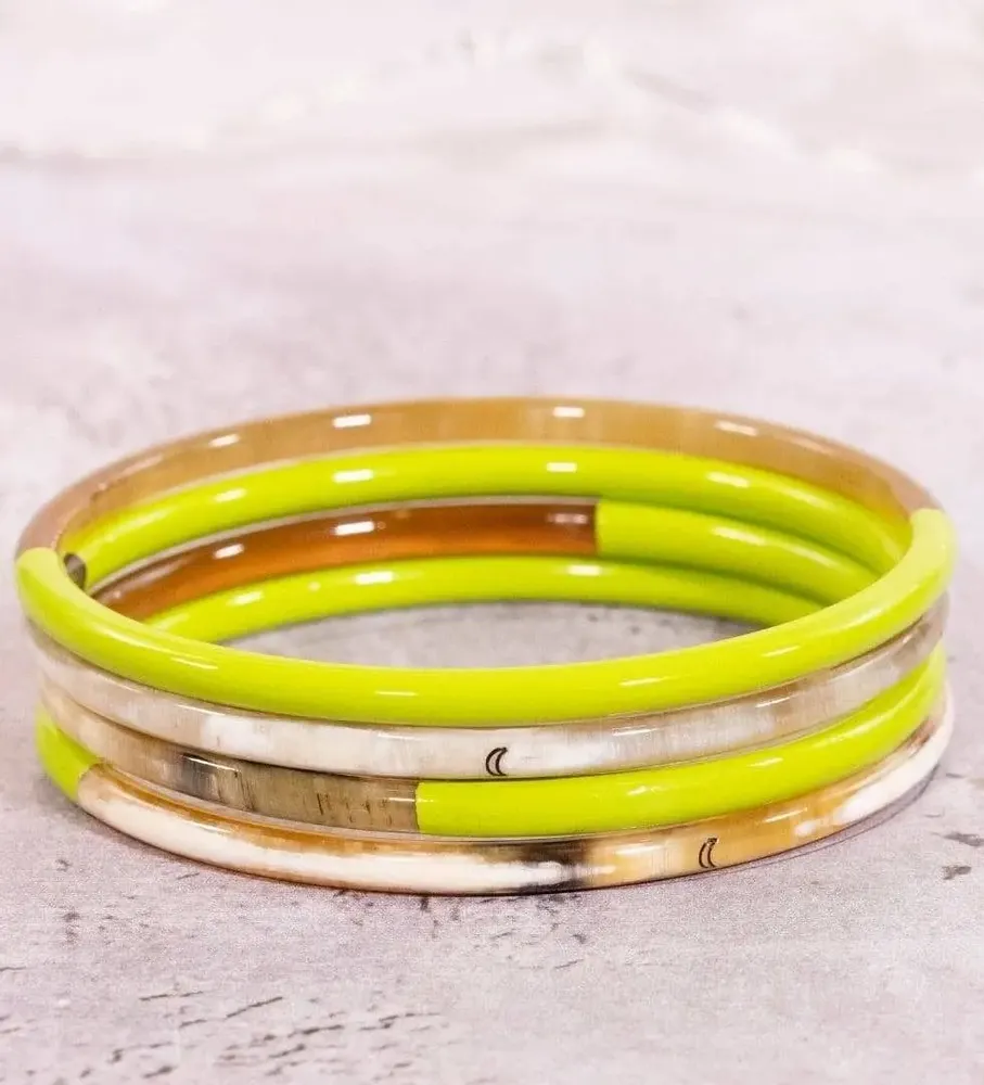 Jewelry - Jonc corne Lune Vert Anis - VENTILLO - MALUNE