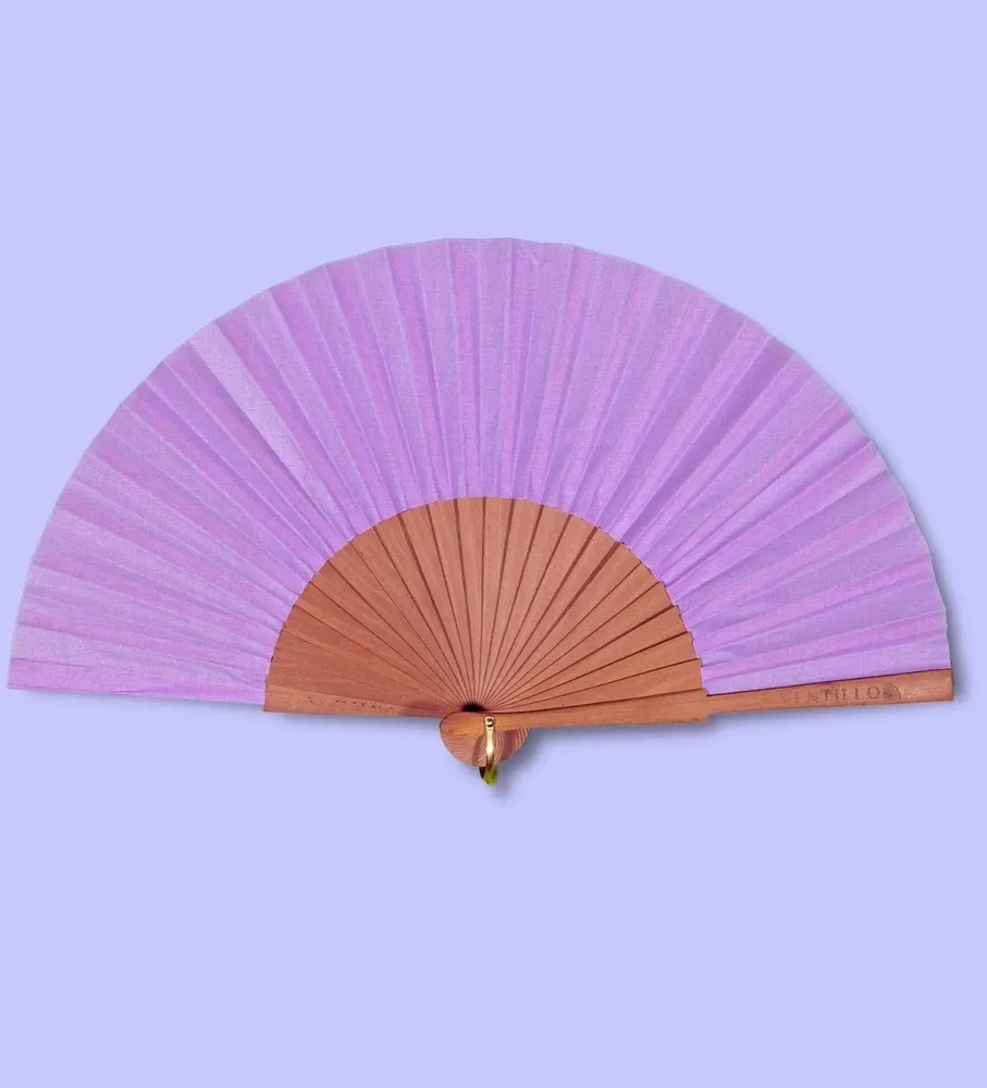 Bijoux - Eventail Uni 14 Lilas - VENTILLO - MALUNE