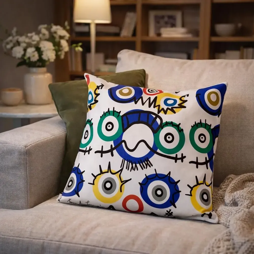Coussins textile - Housse de coussin décoratif Ojitos - Design by Juan de Lascurain - ARTDECORIS