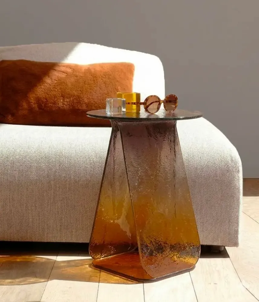 Decorative objects - YOUMY round glass table - MADEMOISELLE JO