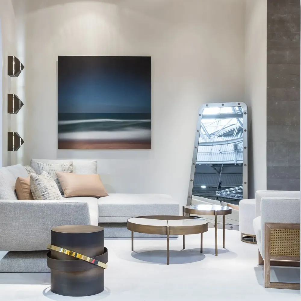 Walk-in closets - Cluster Mirror full length In Stainless Steel Structure and Bronze - DUISTT