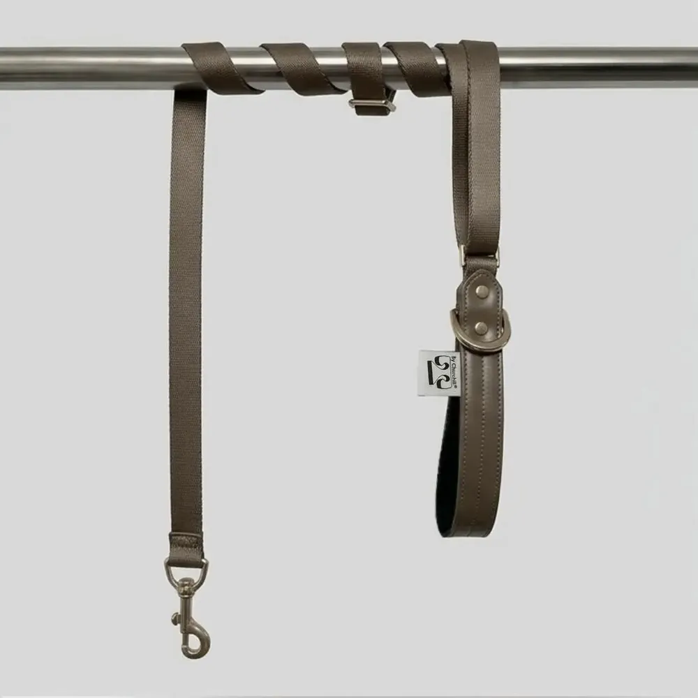 Cadeaux - Laisse Churchill - laisse pour chien - marron - 90/150 cm - BY CHURCHILL.®