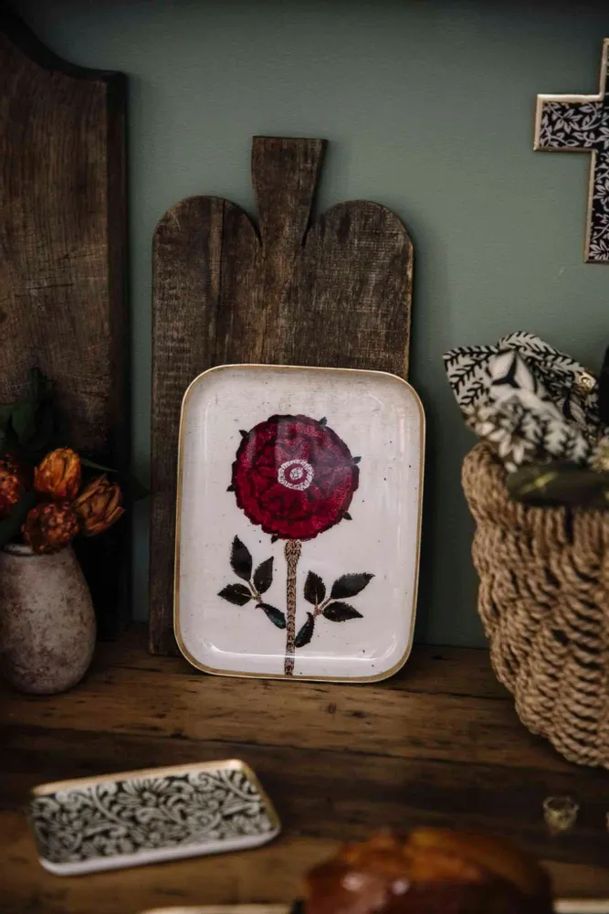 Trays - Peony half tray - BONCOEURS