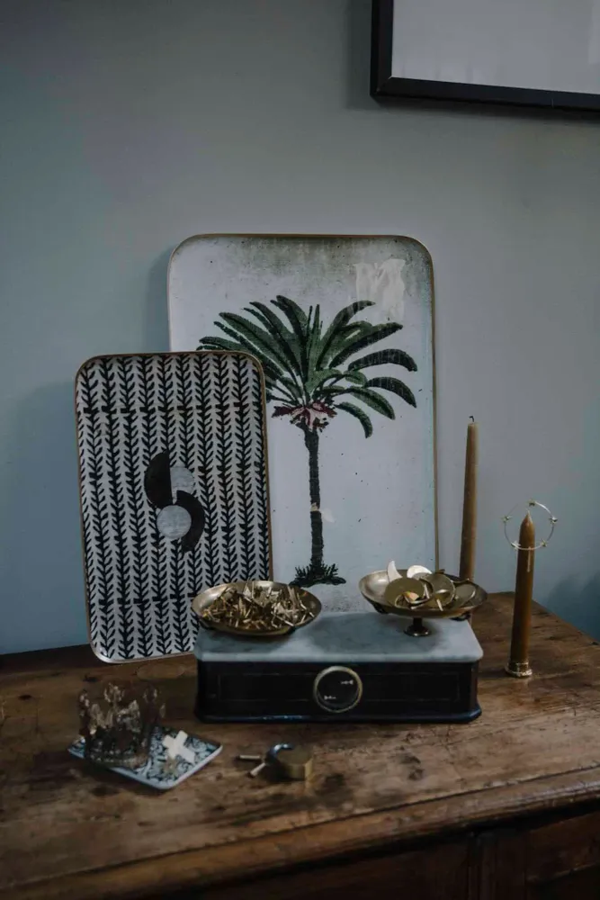 Trays - Palm Tree Reception Tray - BONCOEURS