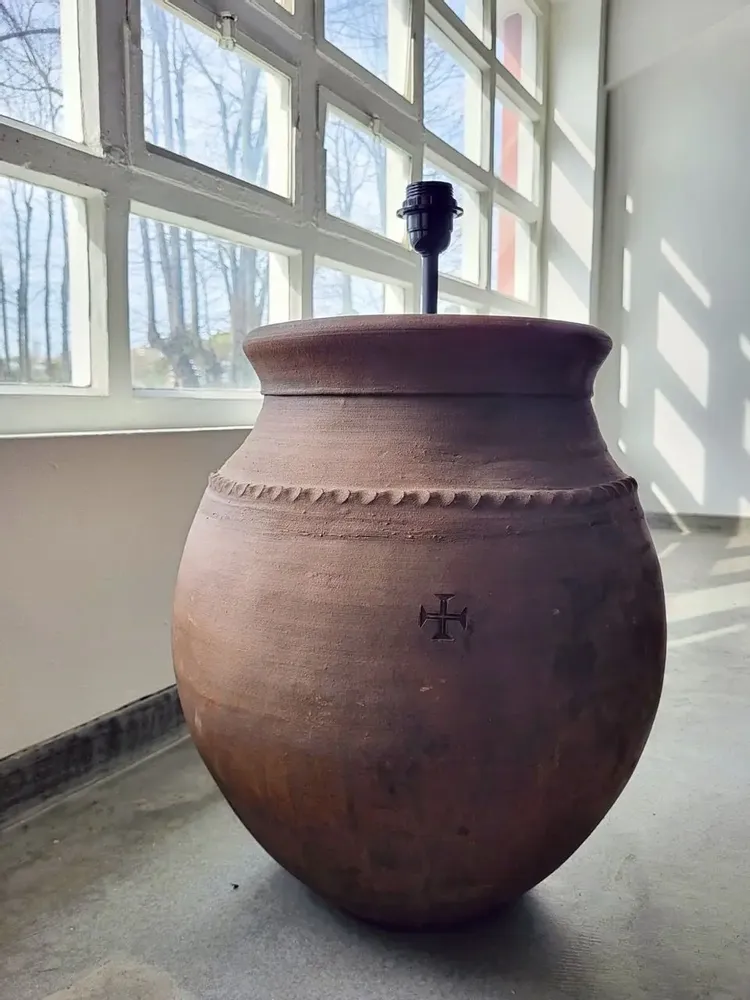 Lampadaires - Lampadaire rustique en terre cuite N°54 - Lampadaire - éclairage - ARTISAN BY MF