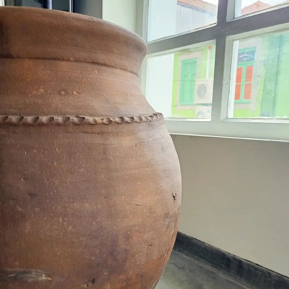 Lampadaires - Lampadaire rustique en terre cuite N°54 - Lampadaire - éclairage - ARTISAN BY MF