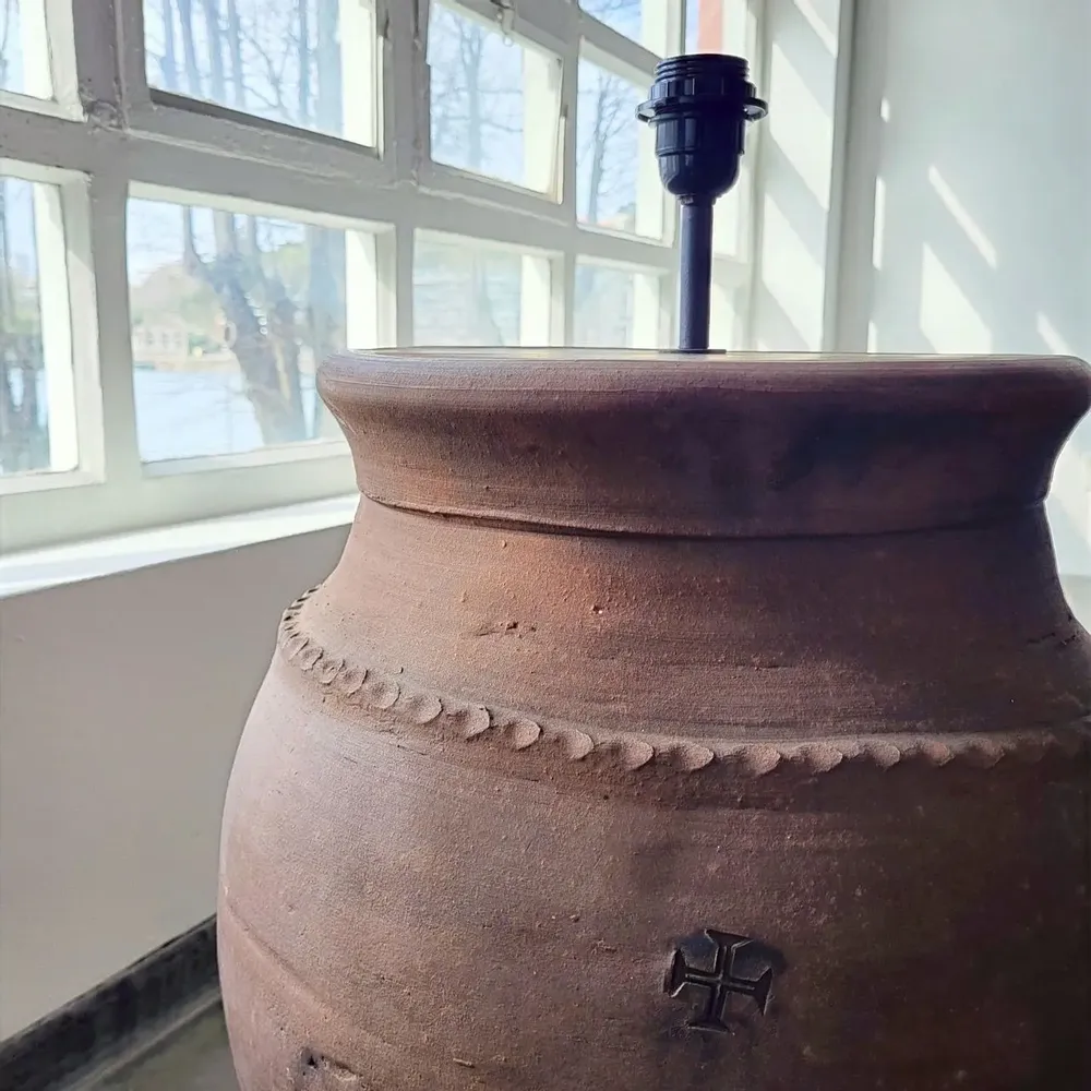 Lampadaires - Lampadaire rustique en terre cuite N°54 - Lampadaire - éclairage - ARTISAN BY MF