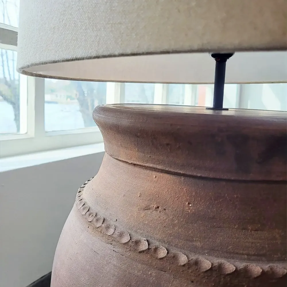 Lampadaires - Lampadaire rustique en terre cuite N°54 - Lampadaire - éclairage - ARTISAN BY MF