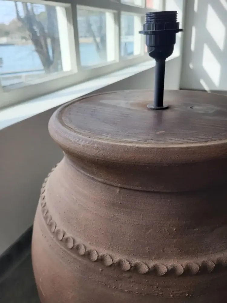 Lampadaires - Lampadaire rustique en terre cuite N°54 - Lampadaire - éclairage - ARTISAN BY MF