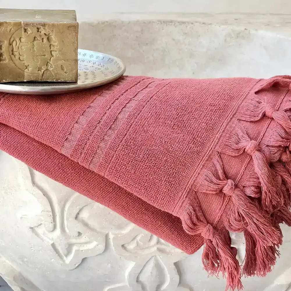 Other bath linens - ORGANIC COTTON FOUTA - DOLCE - JASPE Collection - KARAWAN AUTHENTIC