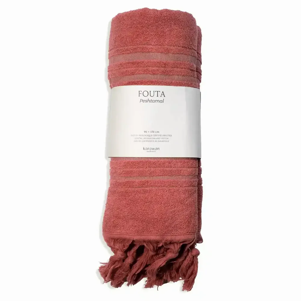 Other bath linens - ORGANIC COTTON FOUTA - DOLCE - JASPE Collection - KARAWAN AUTHENTIC