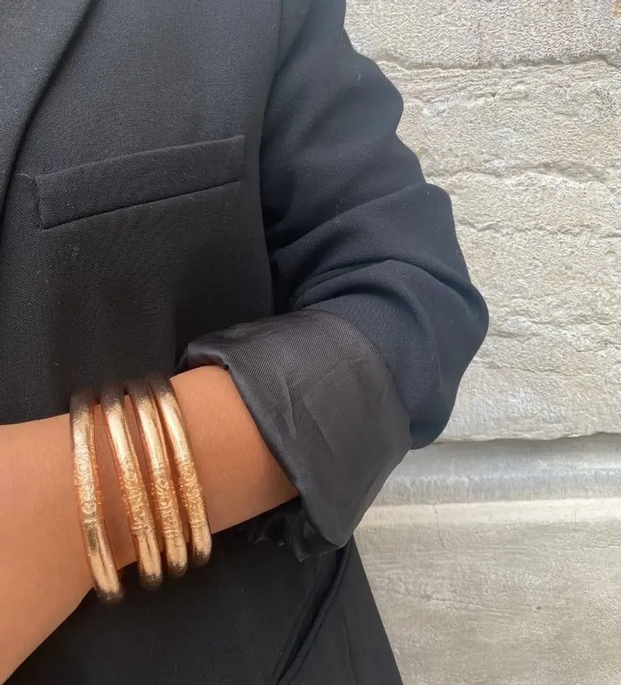 Jewelry - Jonc Bouddhiste 8mm Iconique Champagne - JOLIE JULIE