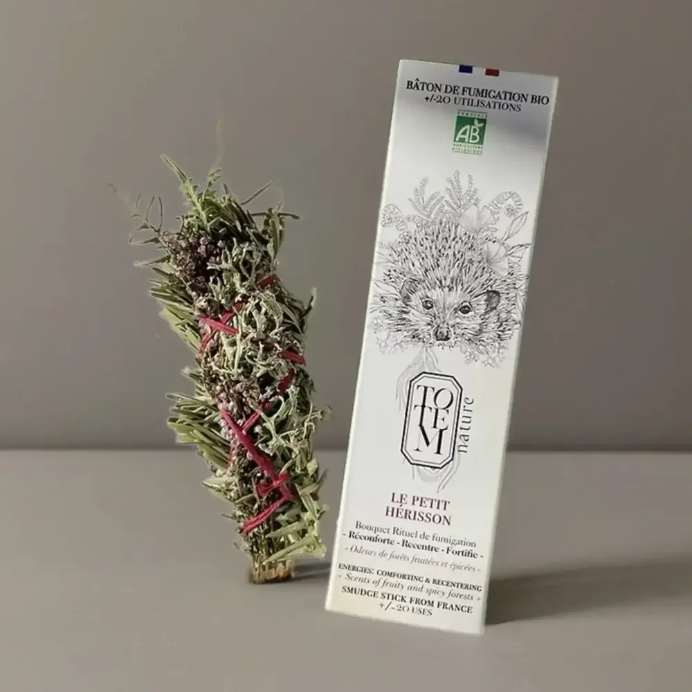 Gifts - Little Hedgehog Bouquet - Organic Fumigation Stick - TOTEM NATURE