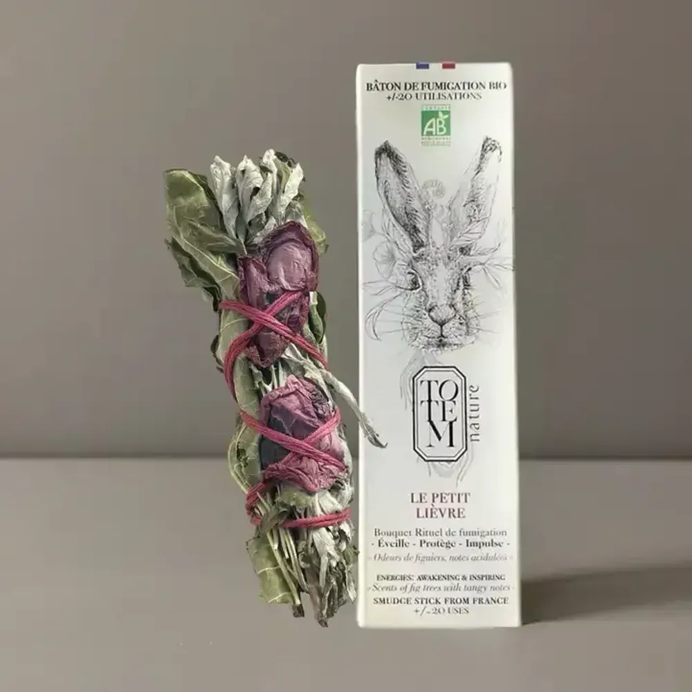 Cadeaux - Bouquet de fumigation du petit Lièvre - Bâton de fumigation bio - TOTEM NATURE