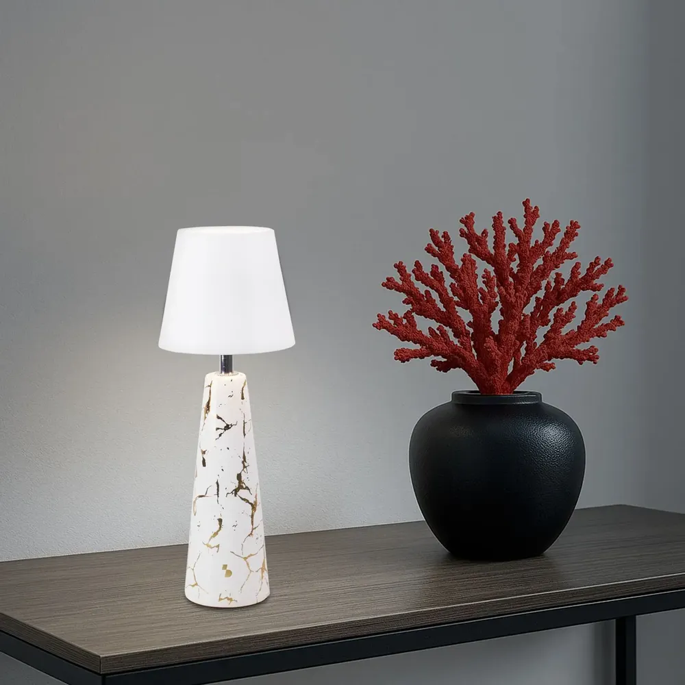 Lampes de table - BEPER P207ILI500 Lampe de table rechargeable sans fil MARBRE - BEPER SRL