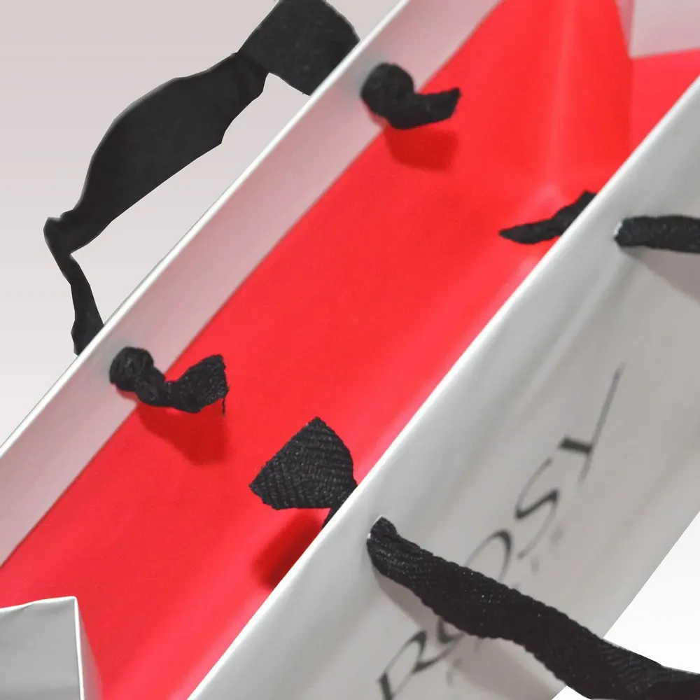 Sacs et cabas - Sac Papier Cordelières Luxe + Poignées Rubans - LE SAC PUB SUR MESURE BY AIRIPLAST