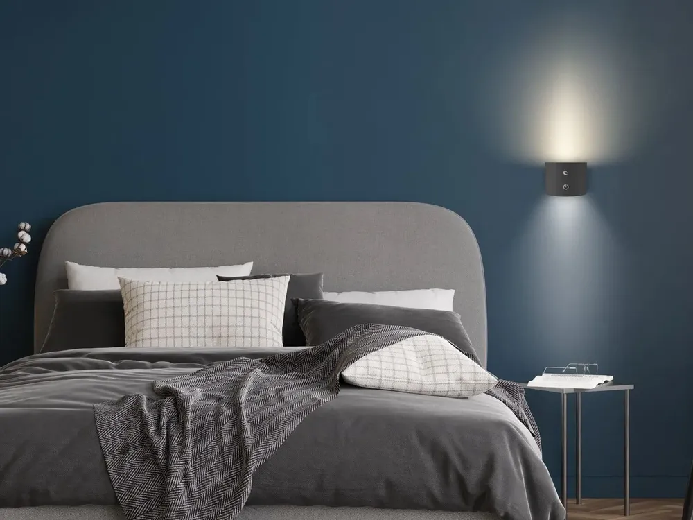 Lampes à poser - BEPER P201UTP304 Lampe Luminì à 3 fonctions, lampe avec clip et accessoire mural inclus, câble USB rechargeable inclus, tactile, noir - BEPER SRL