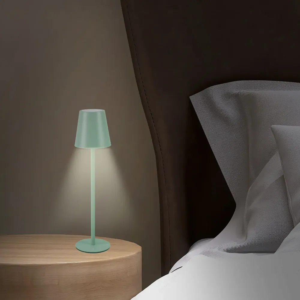 Lampes à poser - BEPER P207ILI203 Lampe de table rechargeable, lumière LED sans fil, intensité réglable, USB inclus - Portable pour le bureau, la table de nuit ou l'ex - BEPER SRL