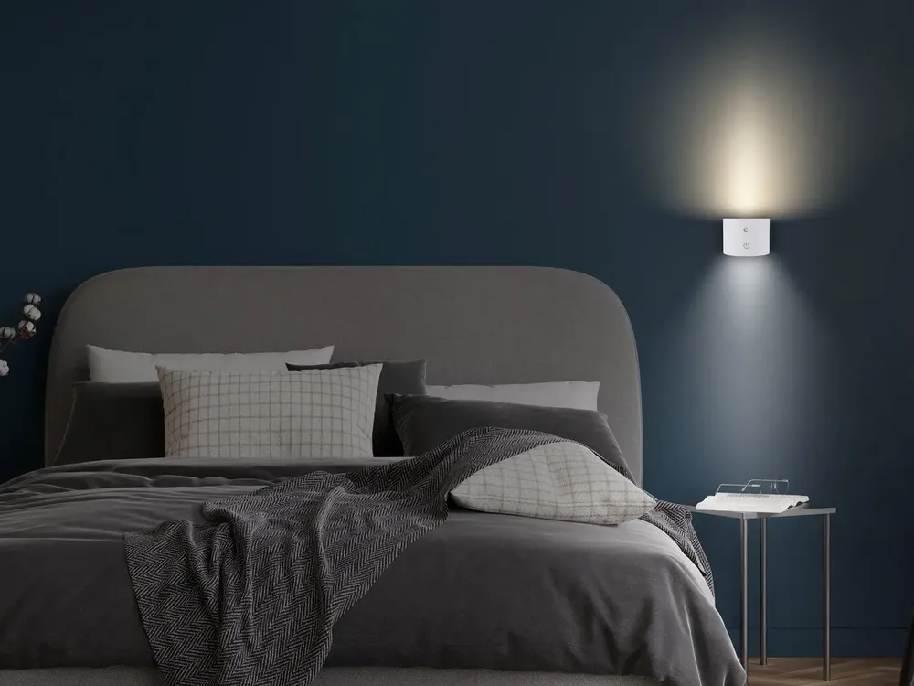 Lampes à poser - BEPER P201UTP303 Lampe Luminì à 3 fonctions, lampe avec clip et accessoire mural inclus, câble USB rechargeable inclus, tactile, blanc - BEPER SRL