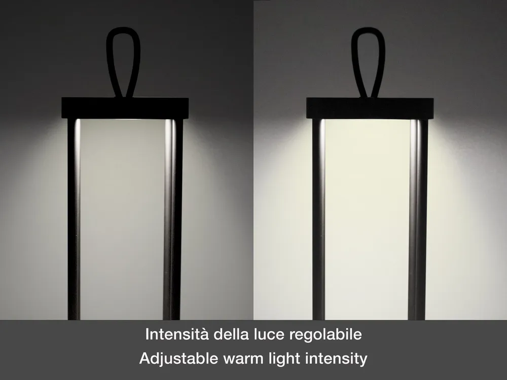 Lampes à poser - BEPER P207ILI100 Lampe de table LED sans fil, intensité réglable, rechargeable à l'extérieur et à l'intérieur, IP44, USB Type-C inclus - BEPER SRL