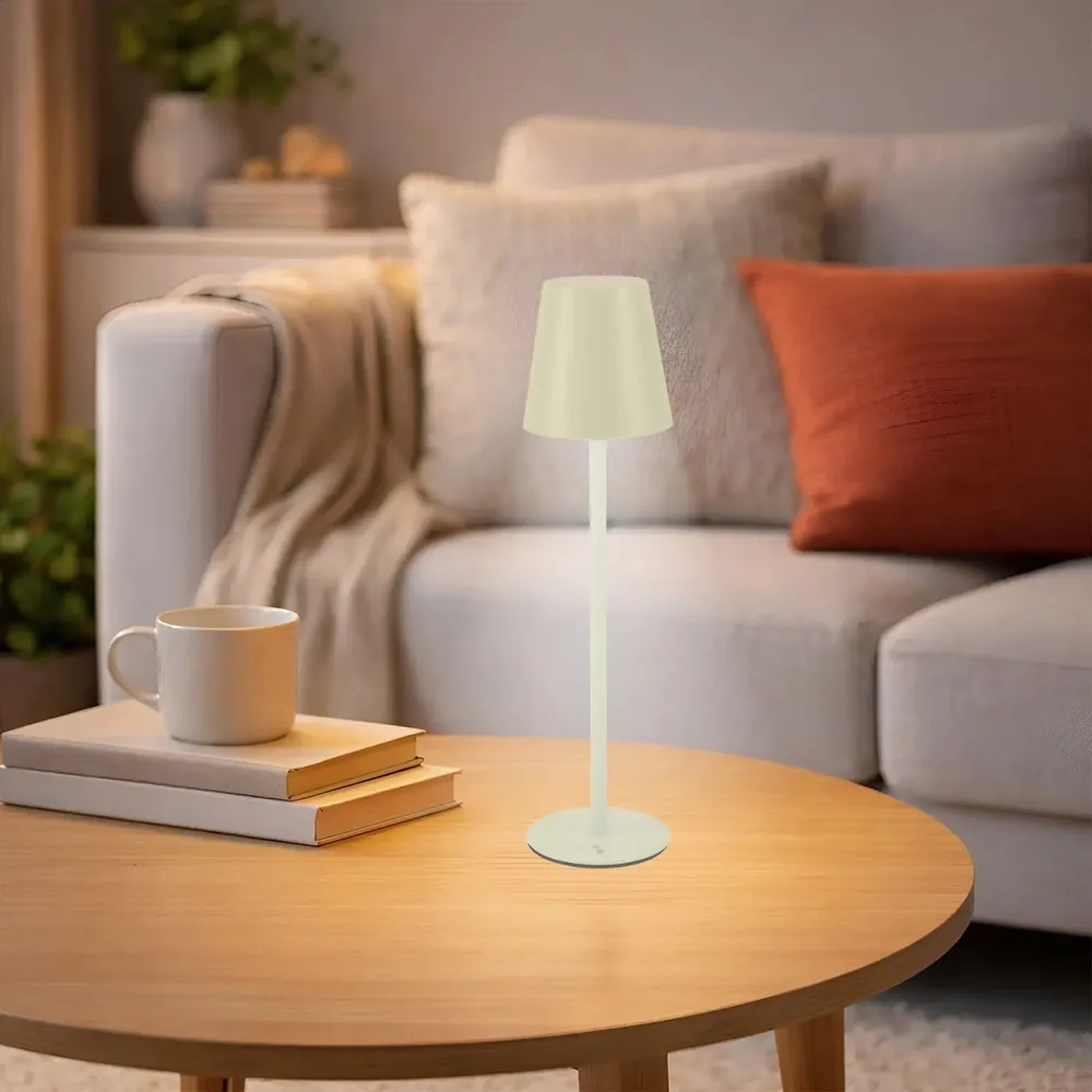 Table lamps - BEPER P207ILI208 Rechargeable Table Lamp, Wireless LED Light, Dimmable, Bedside Lamp, USB Included - BEPER SRL