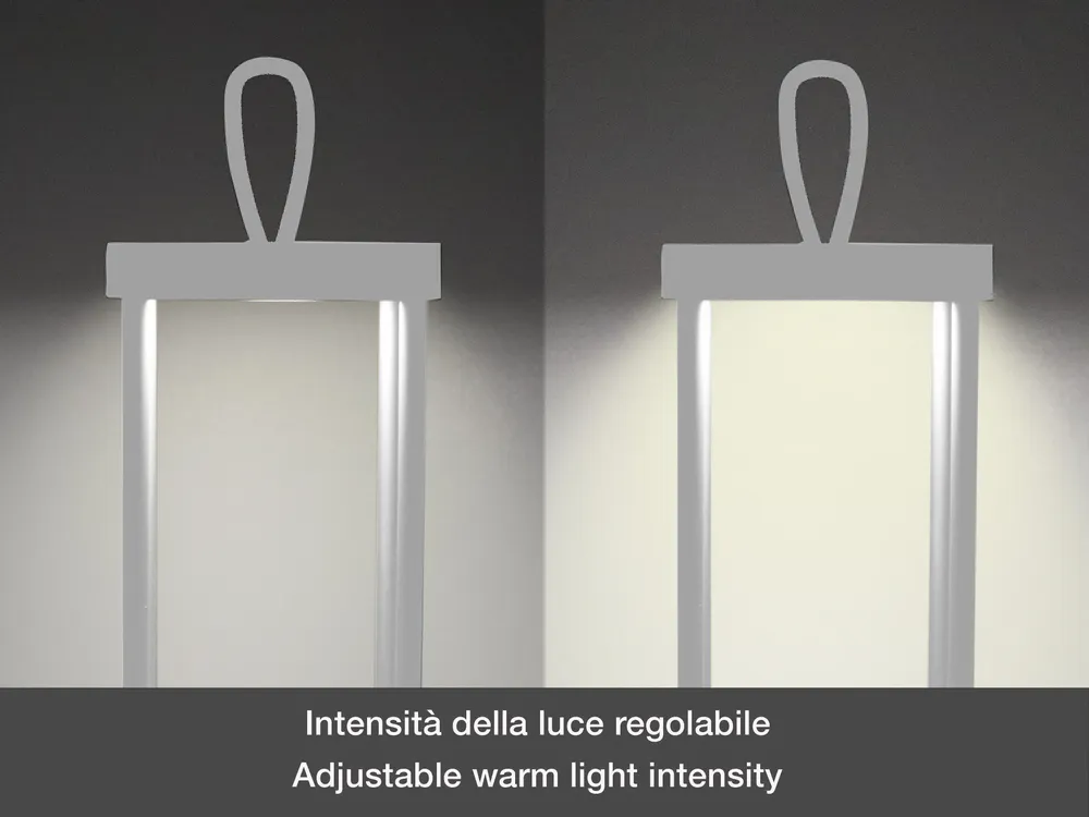 Lampes à poser - BEPER P207ILI101 Lampe de table LED sans fil, intensité réglable, rechargeable en extérieur et en intérieur, IP44, USB Type-C inclus - BEPER SRL