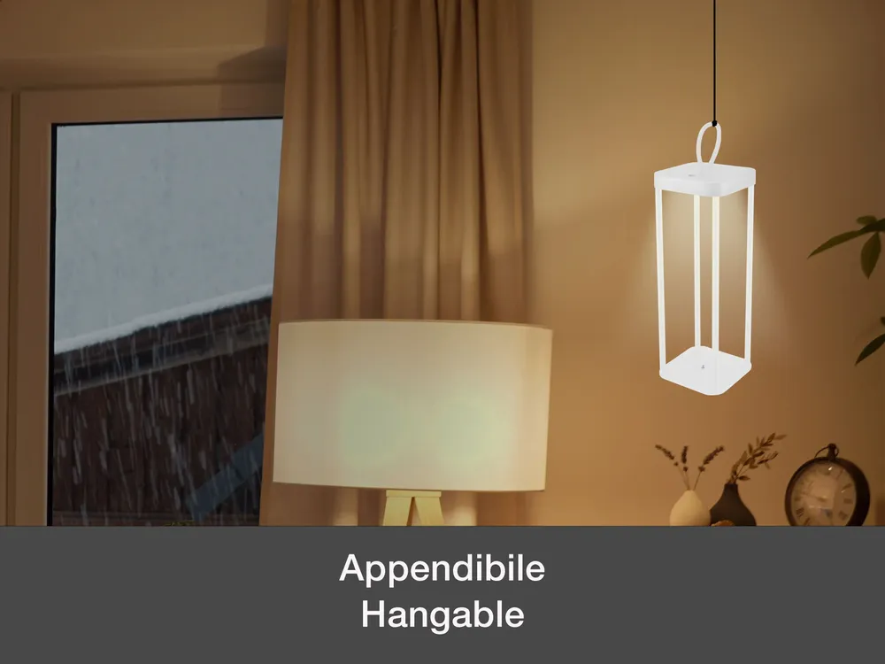 Lampes à poser - BEPER P207ILI101 Lampe de table LED sans fil, intensité réglable, rechargeable en extérieur et en intérieur, IP44, USB Type-C inclus - BEPER SRL