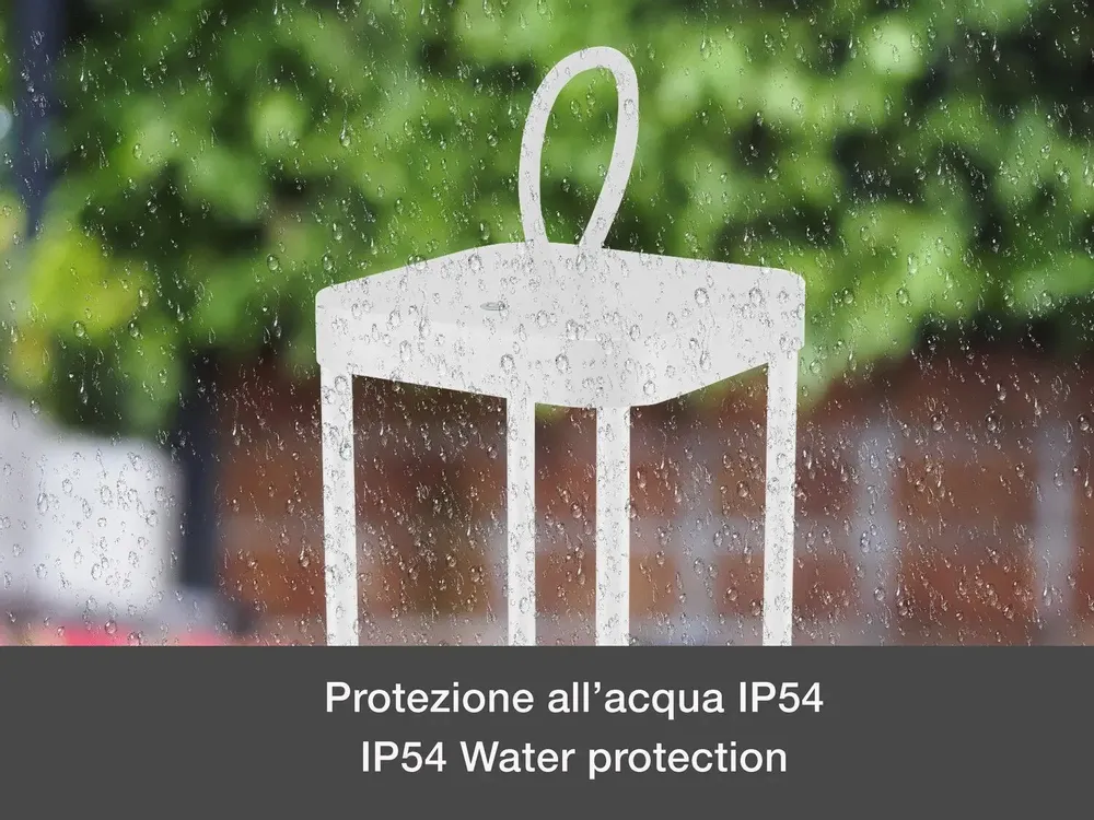 Lampes à poser - BEPER P207ILI101 Lampe de table LED sans fil, intensité réglable, rechargeable en extérieur et en intérieur, IP44, USB Type-C inclus - BEPER SRL