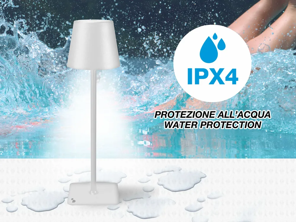 Lampes à poser - BEPER P201UTP119 Lampe de bureau sans fil 2en1, lampe de bureau tactile, 1,5W, adaptateur pour bouteille inclus, blanc - BEPER SRL