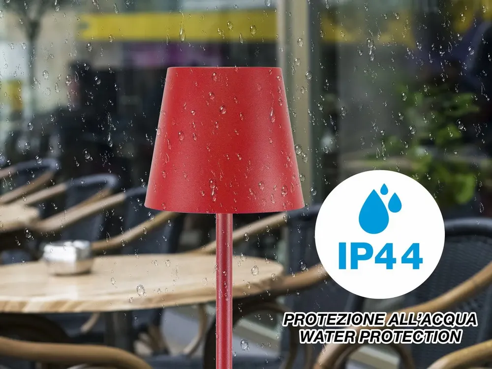 Lampes à poser - BEPER P201UTP114 Lampe de bureau 2en1 sans fil, 1,5W, tactile, rubis - BEPER SRL