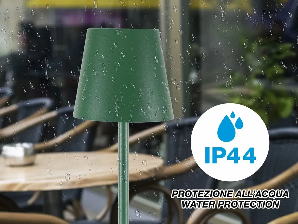 Table lamps - BEPER P201UTP115 2-in-1 Wireless Table Lamp, Touch Desk Lamp, 1.5W, Bottle adapter included, Emerald - BEPER SRL