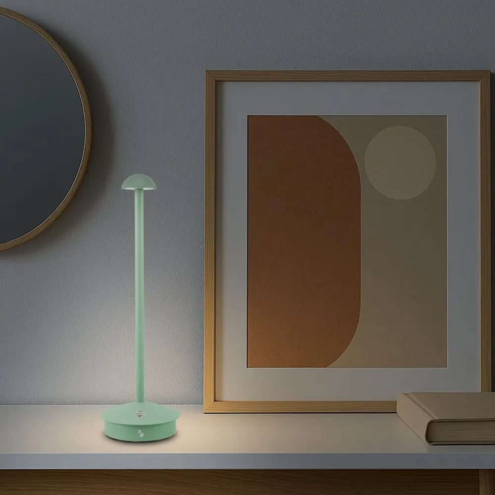 Table lamps - BEPER P207ILI150 Wireless Rechargeable Table Lamp, 3 Colour Tones, Dimmable, USB Type-C Included - BEPER SRL