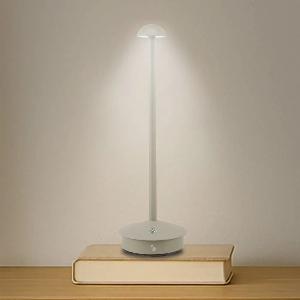 Table lamps - BEPER P207ILI152 Wireless Rechargeable Table Lamp, 3 Colour Tones, Dimmable, USB Type-C Included - BEPER SRL