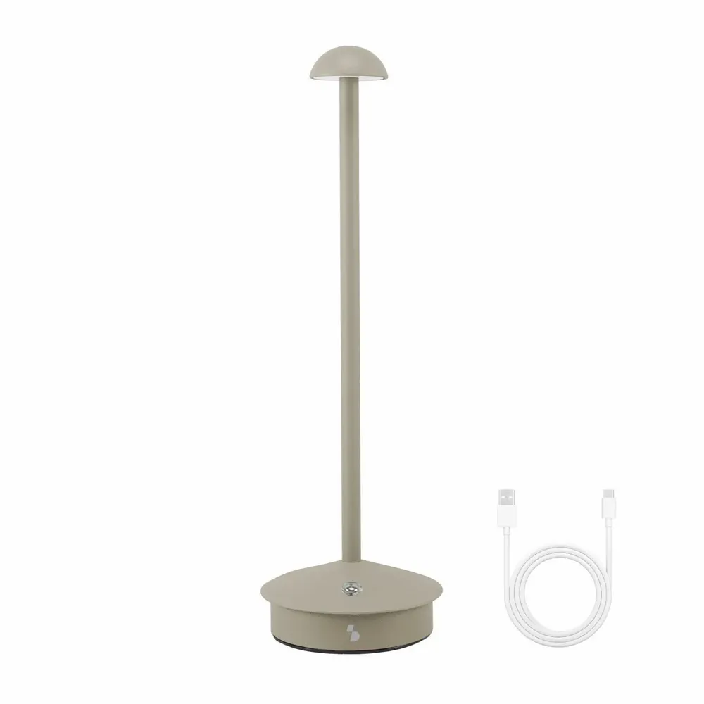 Table lamps - BEPER P207ILI152 Wireless Rechargeable Table Lamp, 3 Colour Tones, Dimmable, USB Type-C Included - BEPER SRL