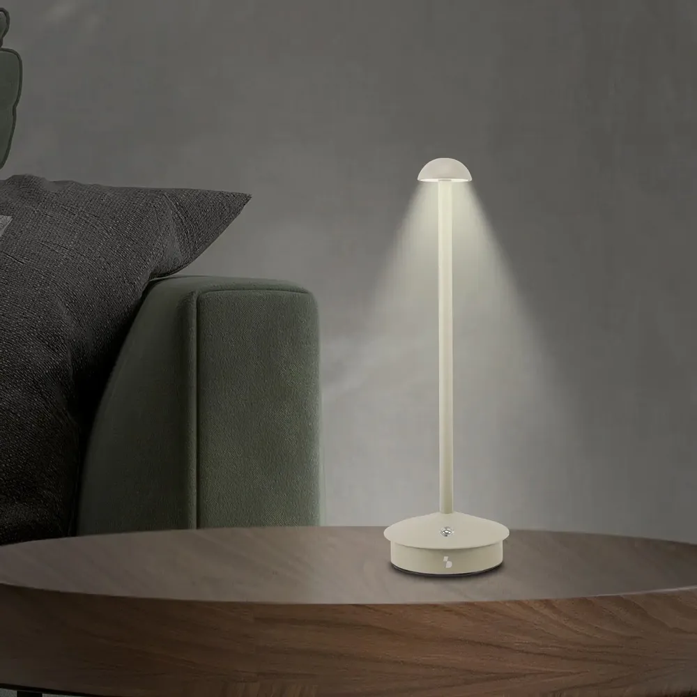Table lamps - BEPER P207ILI152 Wireless Rechargeable Table Lamp, 3 Colour Tones, Dimmable, USB Type-C Included - BEPER SRL
