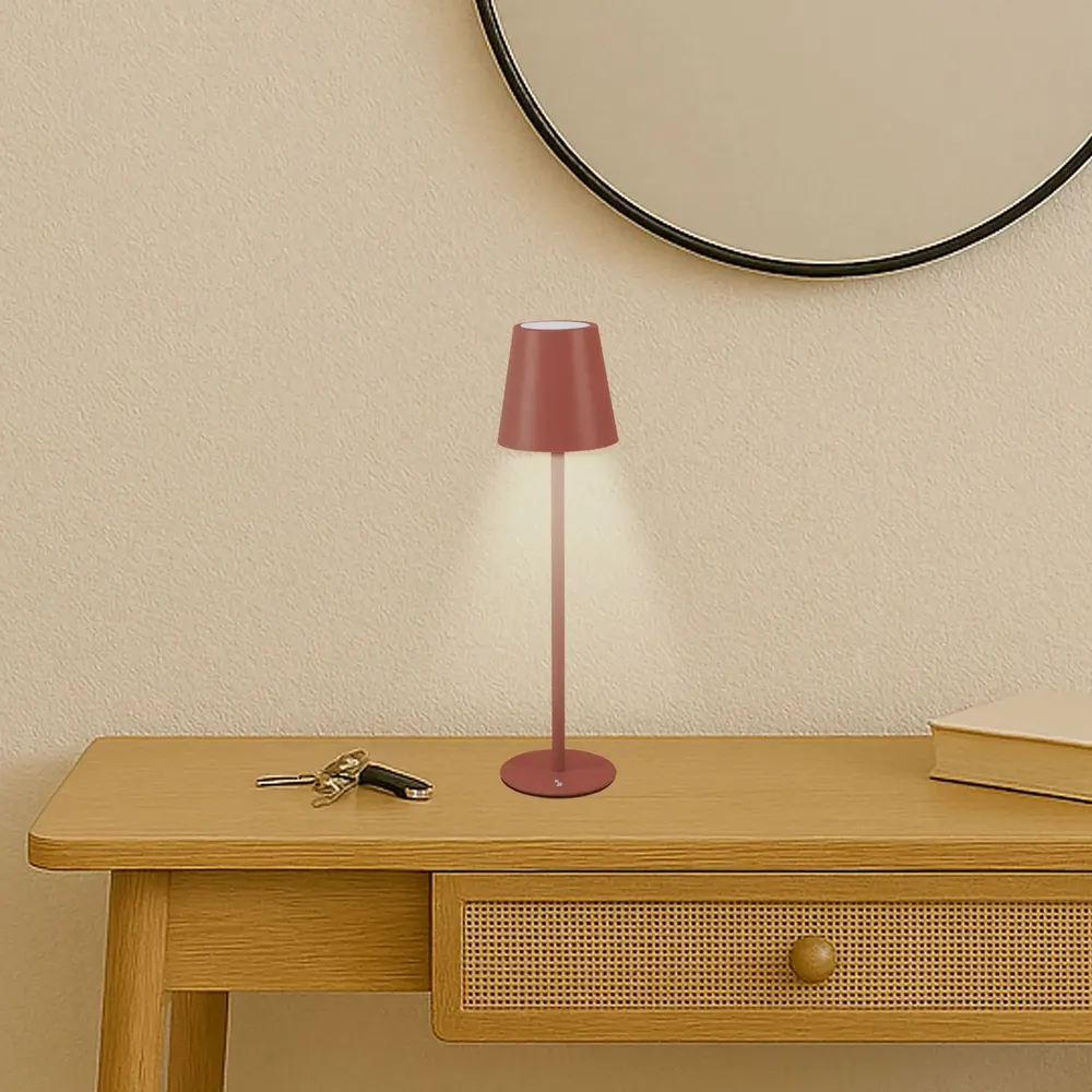 Lampes à poser - BEPER P207ILI204 Lampe de table rechargeable, lumière LED sans fil, intensité réglable, USB inclus - Portable pour le bureau, la table de nuit ou l'ex - BEPER SRL