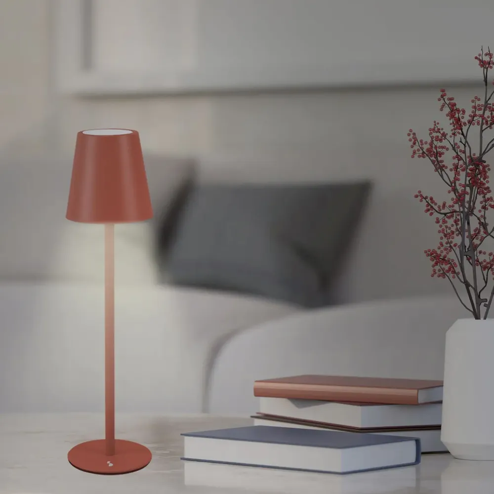 Lampes à poser - BEPER P207ILI204 Lampe de table rechargeable, lumière LED sans fil, intensité réglable, USB inclus - Portable pour le bureau, la table de nuit ou l'ex - BEPER SRL