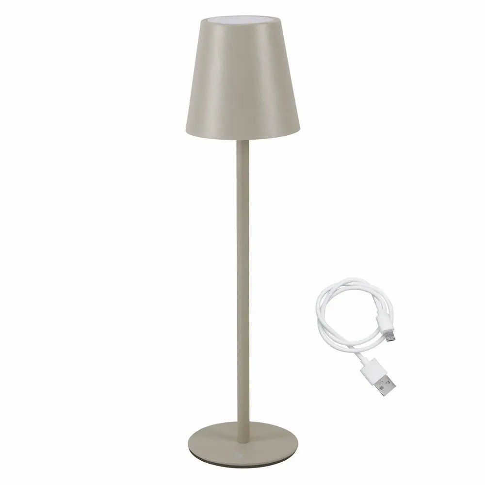 Lampes à poser - BEPER P207ILI205 Lampe de table rechargeable, lumière LED sans fil, intensité réglable, USB inclus - Portable pour le bureau, la table de nuit ou l'ex - BEPER SRL