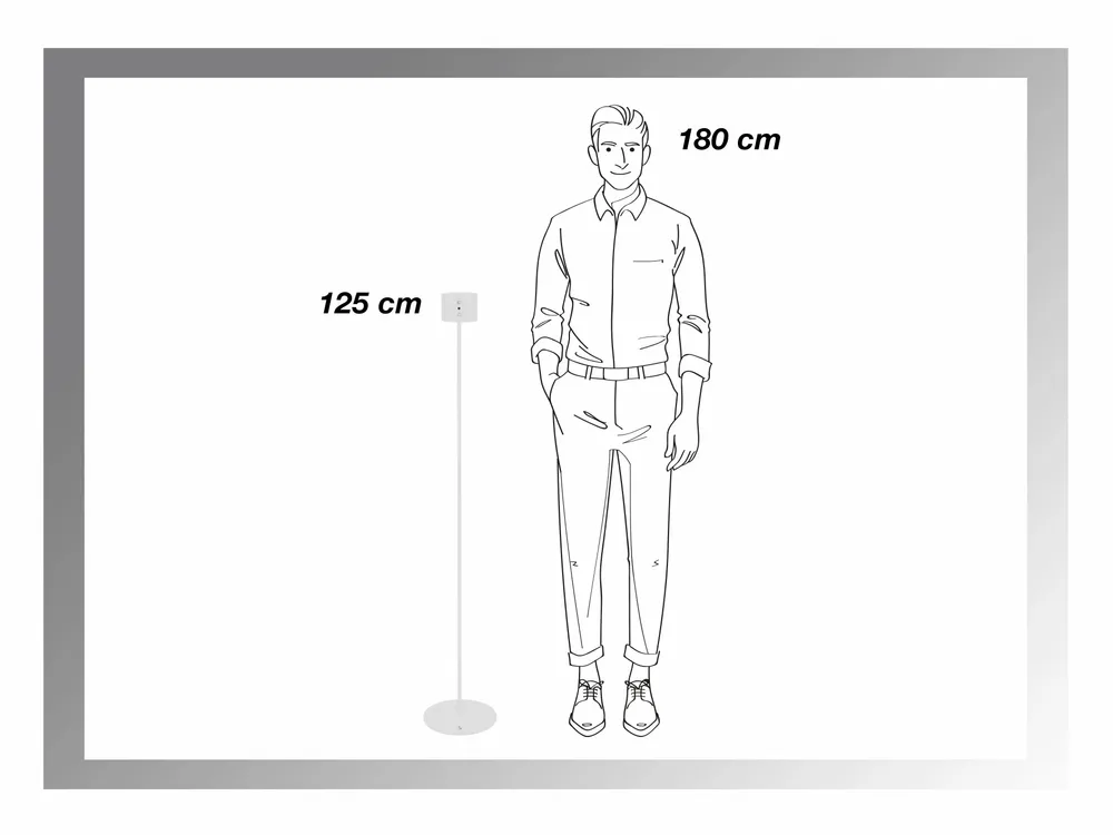 Lampes à poser - BEPER P201UTP305 Lumì lampe de sol et de table rechargeable, Hauteur réglable, Accessoire mural, Câble USB inclus, Tactile, Blanc - BEPER SRL