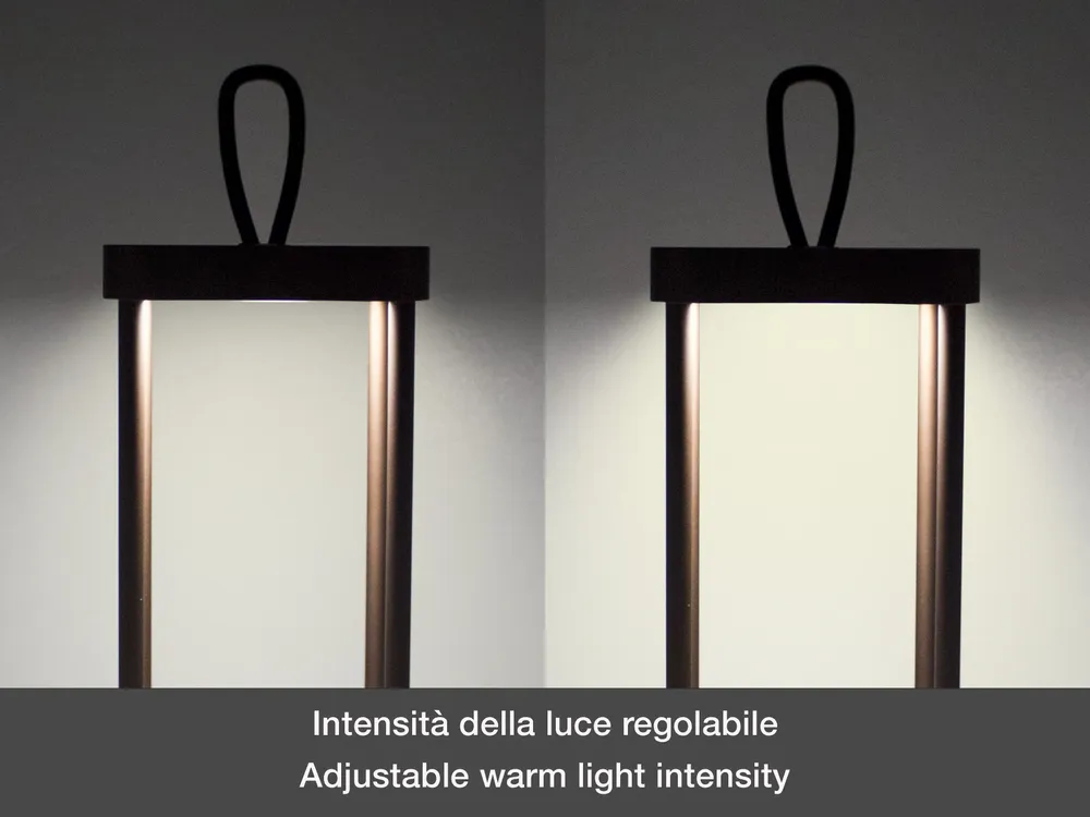 Lampes à poser - BEPER P207ILI102 Lampe de table LED sans fil, intensité réglable, rechargeable pour l'intérieur et l'extérieur, IP44, USB Type-C inclus - BEPER SRL