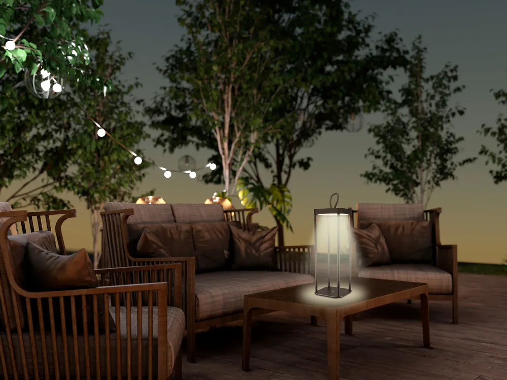 Lampes à poser - BEPER P207ILI102 Lampe de table LED sans fil, intensité réglable, rechargeable pour l'intérieur et l'extérieur, IP44, USB Type-C inclus - BEPER SRL