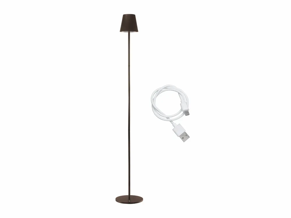 Lampes à poser - BEPER P201UTP403 Lampadaire réglable en hauteur, Lampe de bureau 2.3W, Câble USB type-C rechargeable, 3 nuances de lumière - BEPER SRL