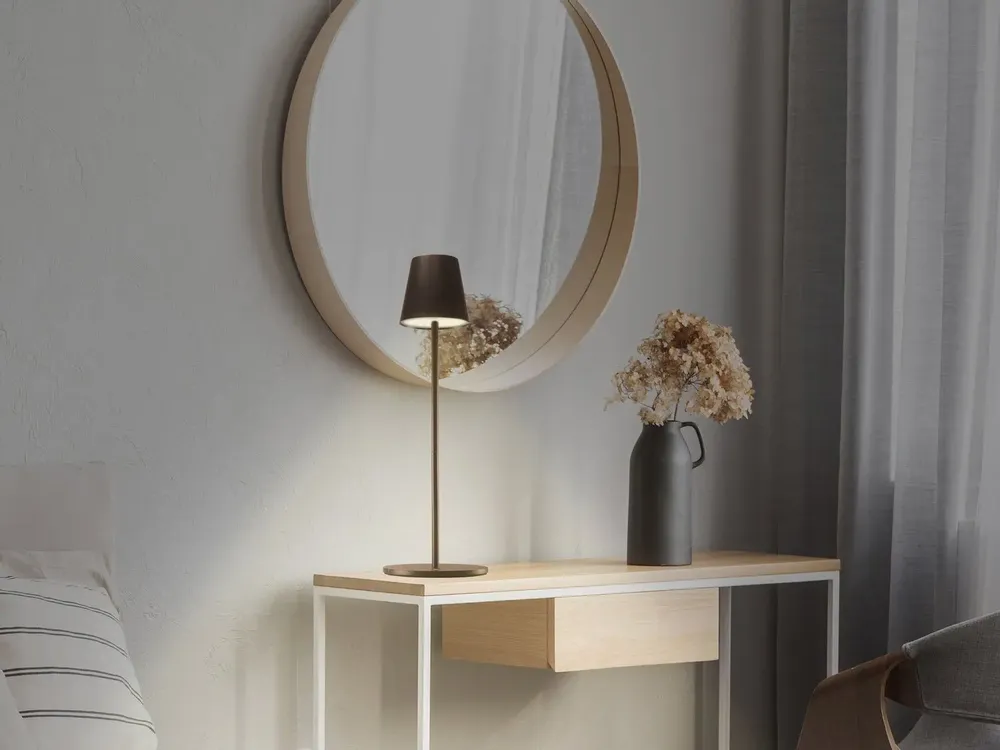 Lampes à poser - BEPER P201UTP403 Lampadaire réglable en hauteur, Lampe de bureau 2.3W, Câble USB type-C rechargeable, 3 nuances de lumière - BEPER SRL