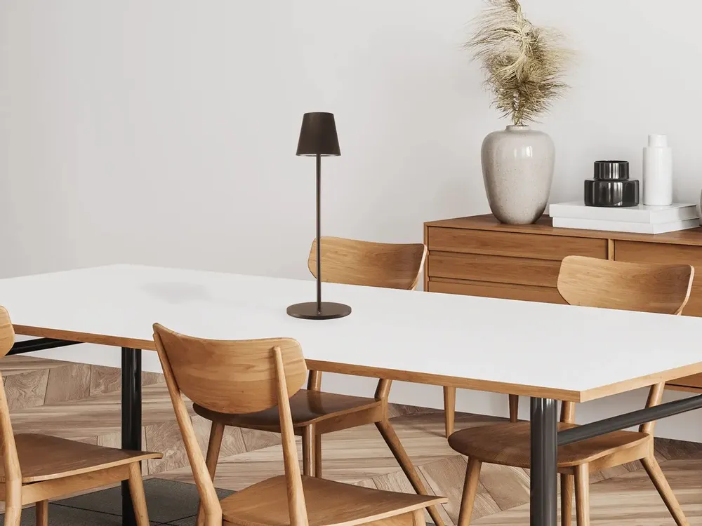 Lampes à poser - BEPER P201UTP403 Lampadaire réglable en hauteur, Lampe de bureau 2.3W, Câble USB type-C rechargeable, 3 nuances de lumière - BEPER SRL