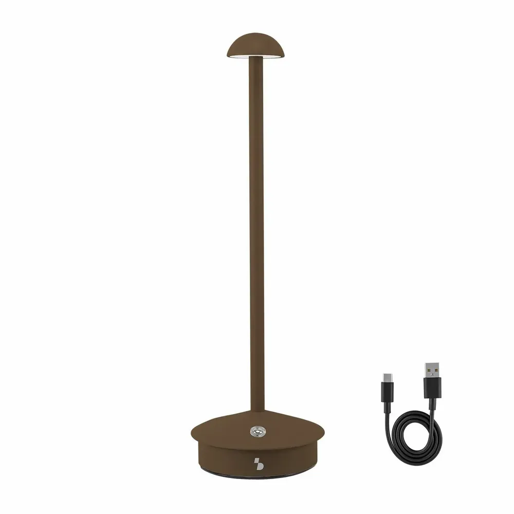 Table lamps - BEPER P207ILI155 Wireless Rechargeable Table Lamp, 3 Colour Temperatures, Dimmable, USB Type-C Included, Portable for Desk - BEPER SRL