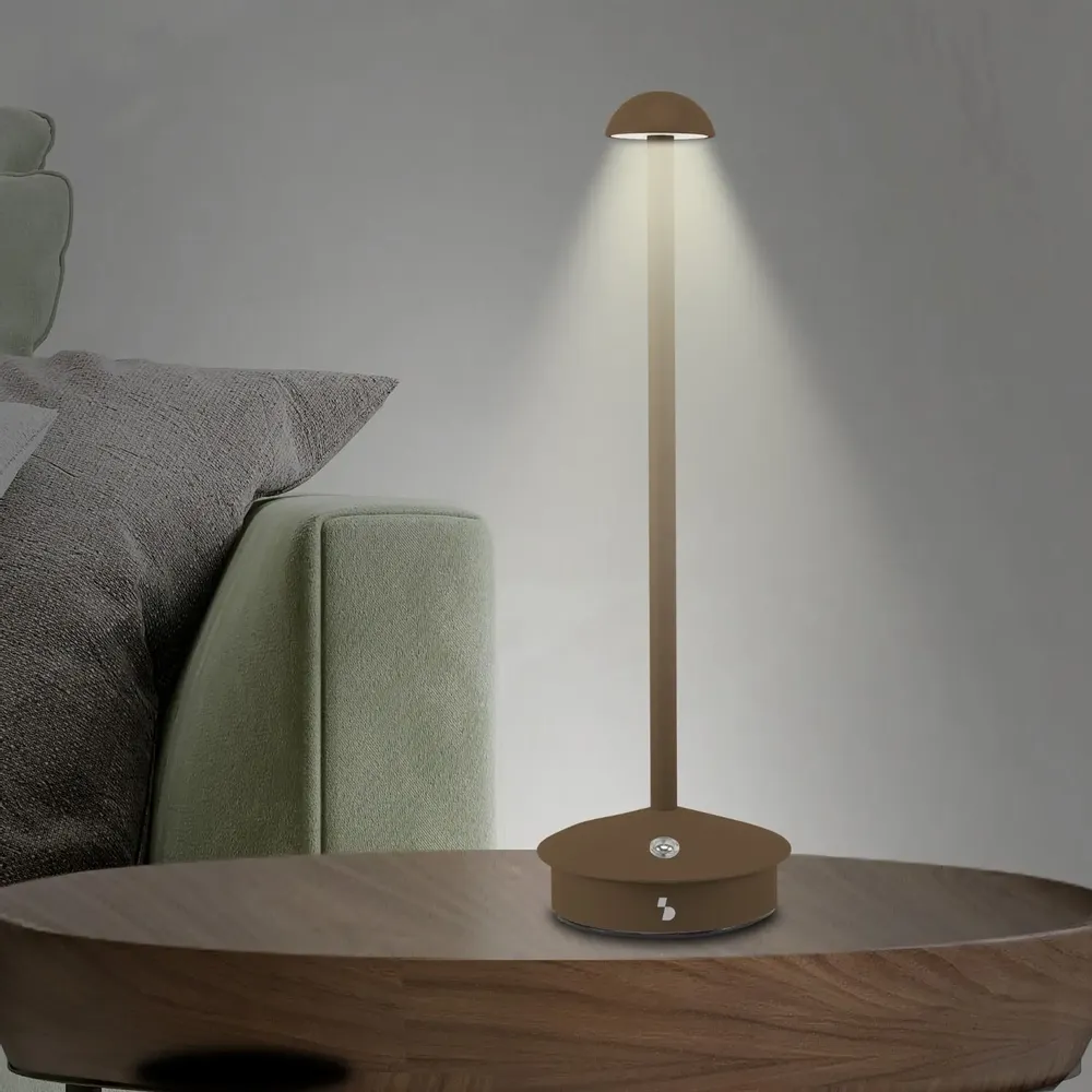 Table lamps - BEPER P207ILI155 Wireless Rechargeable Table Lamp, 3 Colour Temperatures, Dimmable, USB Type-C Included, Portable for Desk - BEPER SRL