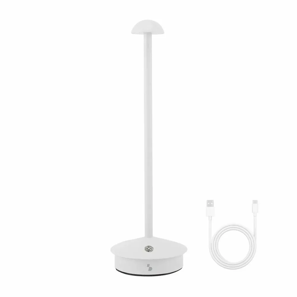 Table lamps - BEPER P207ILI154 Wireless Rechargeable Table Lamp, 3 Colour Temperatures, Dimmable, USB Type-C Included, Portable Desk Lamp - BEPER SRL