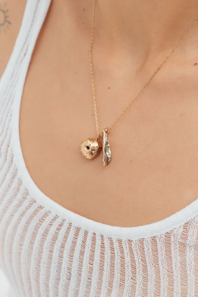 Jewelry - Iridescent Sea Urchin Pendant Necklace - CAPA DESIGN LLC